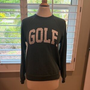 GOLF Crewneck Sweatshirt in Dark Green